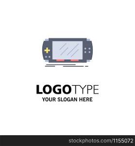 Console, device, game, gaming, psp Flat Color Icon Vector