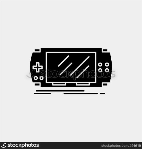 Console, device, game, gaming, psp Glyph Icon. Vector isolated illustration. Vector EPS10 Abstract Template background