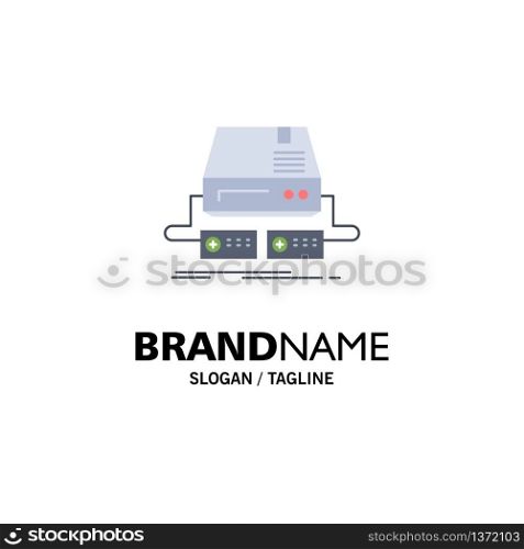 Console, game, gaming, pad, drive Flat Color Icon Vector