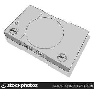 Console, illustration, vector on white background.