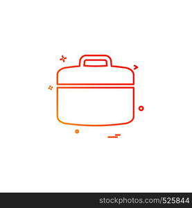 Construction bag work labour icon vector