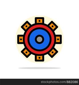 Construction, Building, Setting Abstract Circle Background Flat color Icon