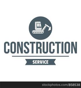 Construction creative logo. Simple illustration of construction creative vector logo for web. Construction creative logo, simple gray style