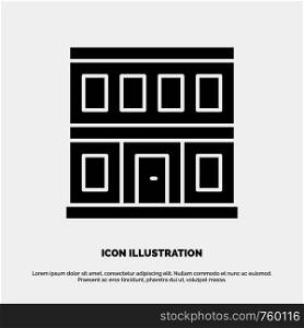 Construction, Door, House, Building solid Glyph Icon vector