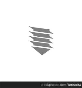 Construction drill icon logo design template vector