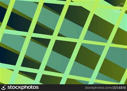 Construction futuristic concept vector artistic template copy space design. Green retro gradient colors. Abstract texture geometric shapes line pattern. Striped tile graphic background banner cover