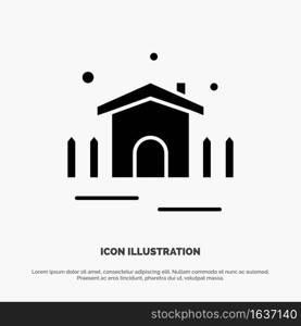 Construction, Garden, Patio, Shelter solid Glyph Icon vector