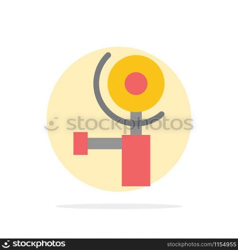 Construction, Grinder, Grinding Abstract Circle Background Flat color Icon
