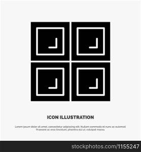 Construction, House, Window solid Glyph Icon vector