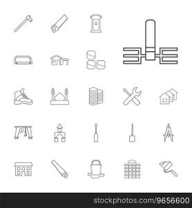 Construction icons Royalty Free Vector Image