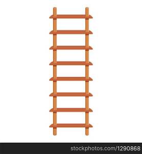Construction ladder icon. Cartoon of construction ladder vector icon for web design isolated on white background. Construction ladder icon, cartoon style
