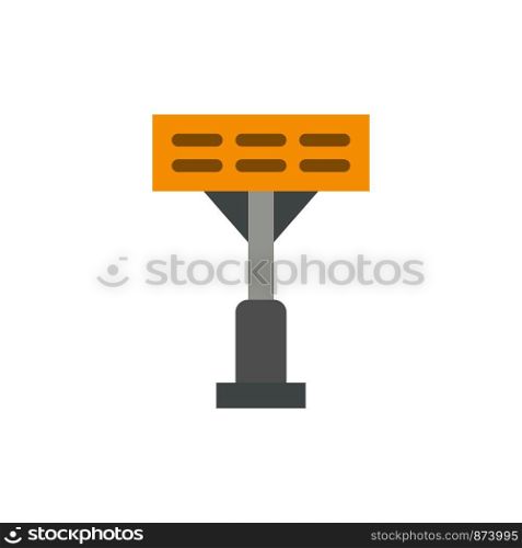 Construction, Light, Stadium Flat Color Icon. Vector icon banner Template