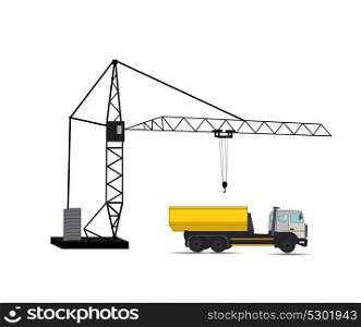 Construction Machinery. Vector Illustration. EPS10. Construction Machinery. Vector Illustration.
