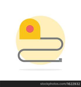 Construction, Measuring, Scale, Tape Abstract Circle Background Flat color Icon
