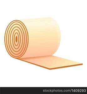 Construction metal roll icon. Cartoon of construction metal roll vector icon for web design isolated on white background. Construction metal roll icon, cartoon style