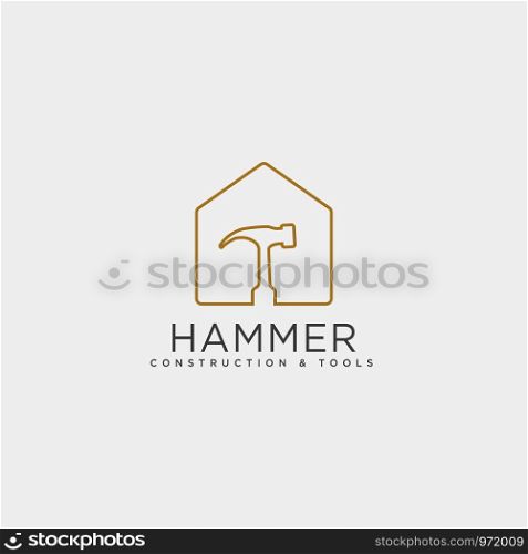 construction tools logo template vector illustration icon element isolated - vector. construction tools logo template vector illustration icon element