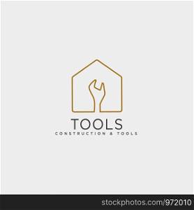 construction tools logo template vector illustration icon element isolated - vector. construction tools logo template vector illustration icon element