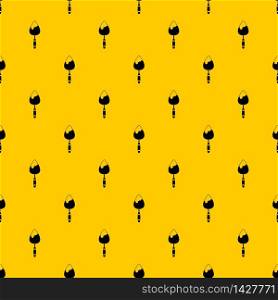 Construction trowel pattern seamless vector repeat geometric yellow for any design. Construction trowel pattern vector