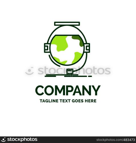 consultation, education, online, e learning, support Flat Business Logo template. Creative Green Brand Name Design.