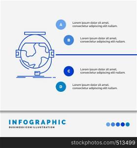 consultation, education, online, e learning, support Infographics Template for Website and Presentation. Line Blue icon infographic style vector illustration. Vector EPS10 Abstract Template background