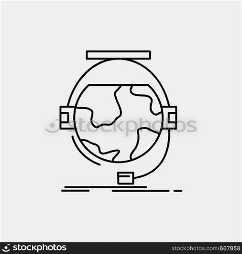 consultation, education, online, e learning, support Line Icon. Vector isolated illustration. Vector EPS10 Abstract Template background