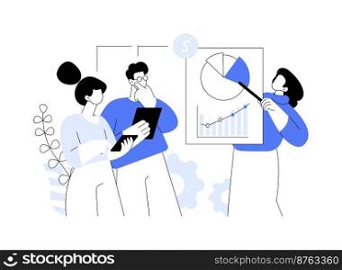 Consultative selling abstract concept vector illustration. Consultative sales approach, selling process, salesman coaching, corporate representative, consultation process, broker abstract metaphor.. Consultative selling abstract concept vector illustration.