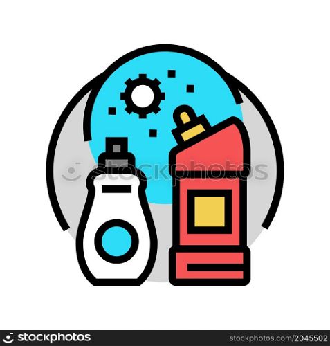consumer chemicals color icon vector. consumer chemicals sign. isolated symbol illustration. consumer chemicals color icon vector illustration