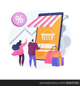 Consumer demand abstract concept vector illustration. Customer decision, buy product or service, consumer satisfaction, retail marketing, market price, consumption society abstract metaphor.. Consumer demand abstract concept vector illustration.