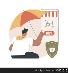 Consumer protection abstract concept vector illustration. Consumer advocacy service, buyers rights regulation, personal data protection policy, law firm, safe online purchase abstract metaphor.. Consumer protection abstract concept vector illustration.