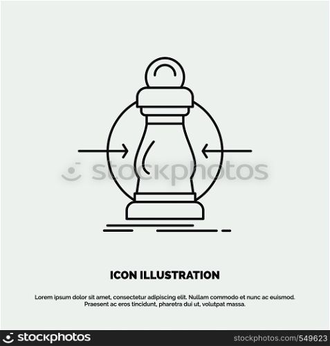 Consumption, cost, expense, lower, reduce Icon. Line vector gray symbol for UI and UX, website or mobile application. Vector EPS10 Abstract Template background