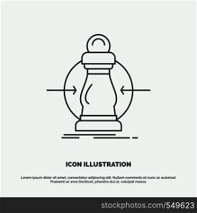 Consumption, cost, expense, lower, reduce Icon. Line vector gray symbol for UI and UX, website or mobile application. Vector EPS10 Abstract Template background
