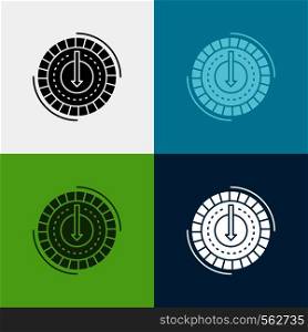Consumption, cost, expense, lower, reduce Icon Over Various Background. glyph style design, designed for web and app. Eps 10 vector illustration. Vector EPS10 Abstract Template background