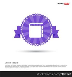 Contact book icon - Purple Ribbon banner