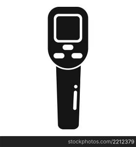 Contact gun icon simple vector. Digital thermometer. Temperature fever. Contact gun icon simple vector. Digital thermometer