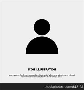 Contacts, Mane, Twitter solid Glyph Icon vector