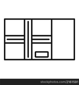 Container box icon outline vector. Delivery package. Empty parcel. Container box icon outline vector. Delivery package