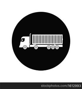Container Truck icon vector illustration template design