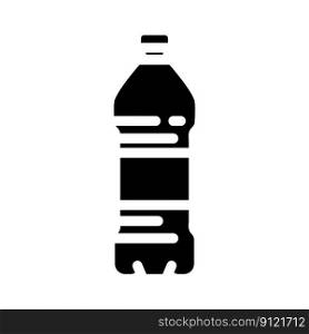 container water plastic bottle glyph icon vector. container water plastic bottle sign. isolated symbol illustration. container water plastic bottle glyph icon vector illustration