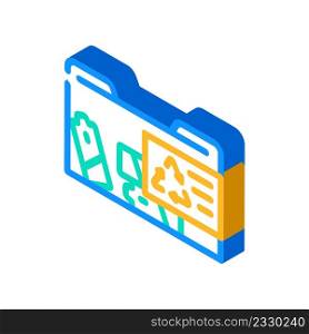container with batteries isometric icon vector. container with batteries sign. isolated symbol illustration. container with batteries isometric icon vector illustration