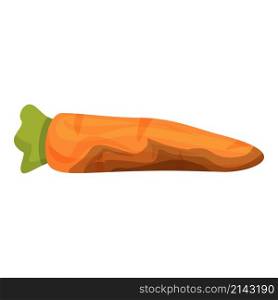 Contaminated carrot icon cartoon vector. Vegetables bacteria. Food virus. Contaminated carrot icon cartoon vector. Vegetables bacteria