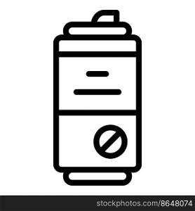 Contaminated soda icon outline vector. Safety bacteria. Safety food. Contaminated soda icon outline vector. Safety bacteria
