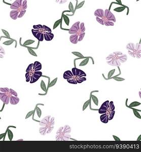 Contemporary cute stylized flowers seam≤ss pattern. Decorative naive sty≤botanical wallpaper. For fabric design, texti≤pr∫, wrapπng paper, cover. Vector illustration. Contemporary cute stylized flowers seam≤ss pattern. Decorative naive sty≤botanical wallpaper.