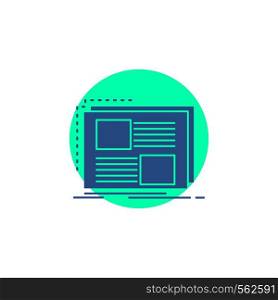 Content, design, frame, page, text Glyph Icon.. Vector EPS10 Abstract Template background