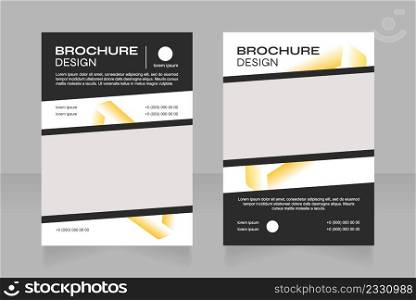 Content development company blank brochure design. Template set with copy space for text. Premade corporate reports collection. Editable 2 paper pages. Ubuntu Condensed, Arial Regular fonts used. Content development company blank brochure design
