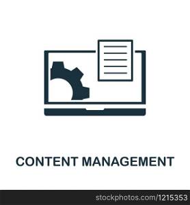 Content Management icon vector illustration. Creative sign from seo and development icons collection. Filled flat Content Management icon for computer and mobile. Symbol, logo vector graphics.. Content Management vector icon symbol. Creative sign from seo and development icons collection. Filled flat Content Management icon for computer and mobile