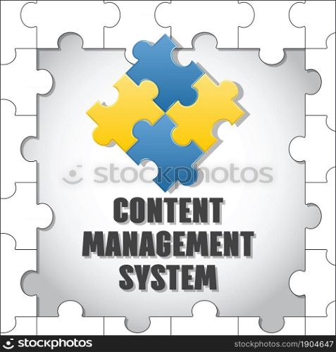 Content management system. CMS. Vector.