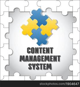 Content management system. CMS. Vector.