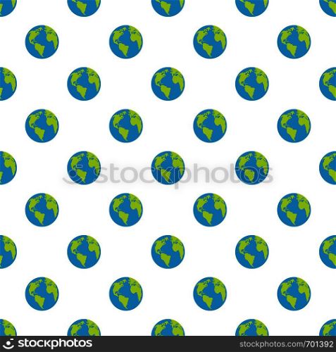 Continent on planet pattern seamless in flat style for any design. Continent on planet pattern seamless