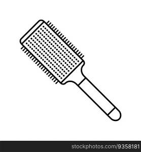 contour hair brush icon
