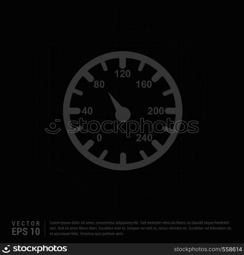 Contour medical mechanical tonometer icon - Black Creative Background - Free vector icon